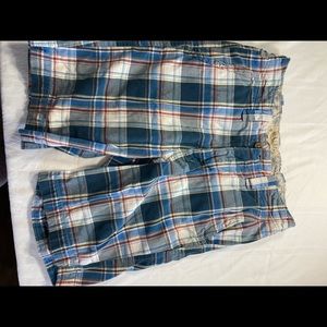 Hollister button fly plaid shorts size 28